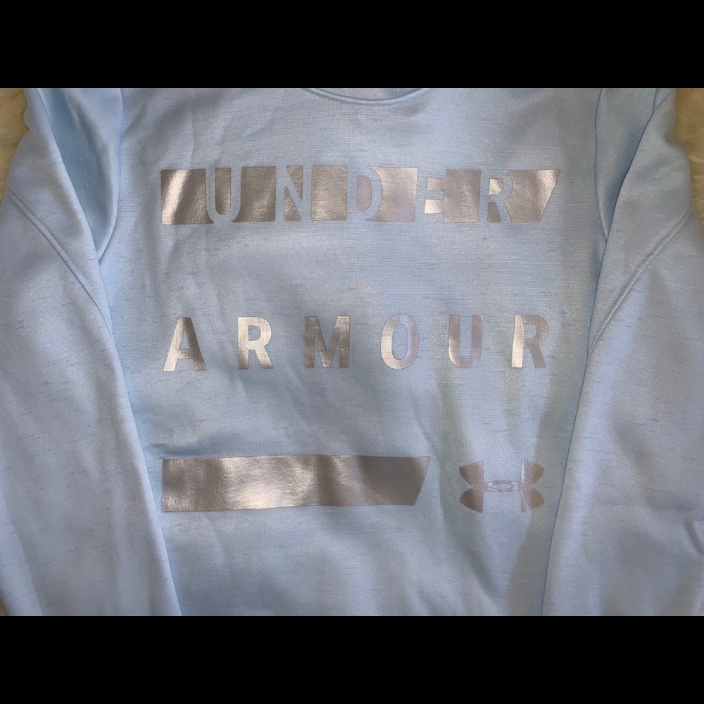 Under Armour Fleece Logo Cowl Neck Pullover Hoodie - Picture 5 of 8